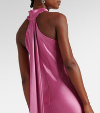 Galvan Pandora satin maxi dress