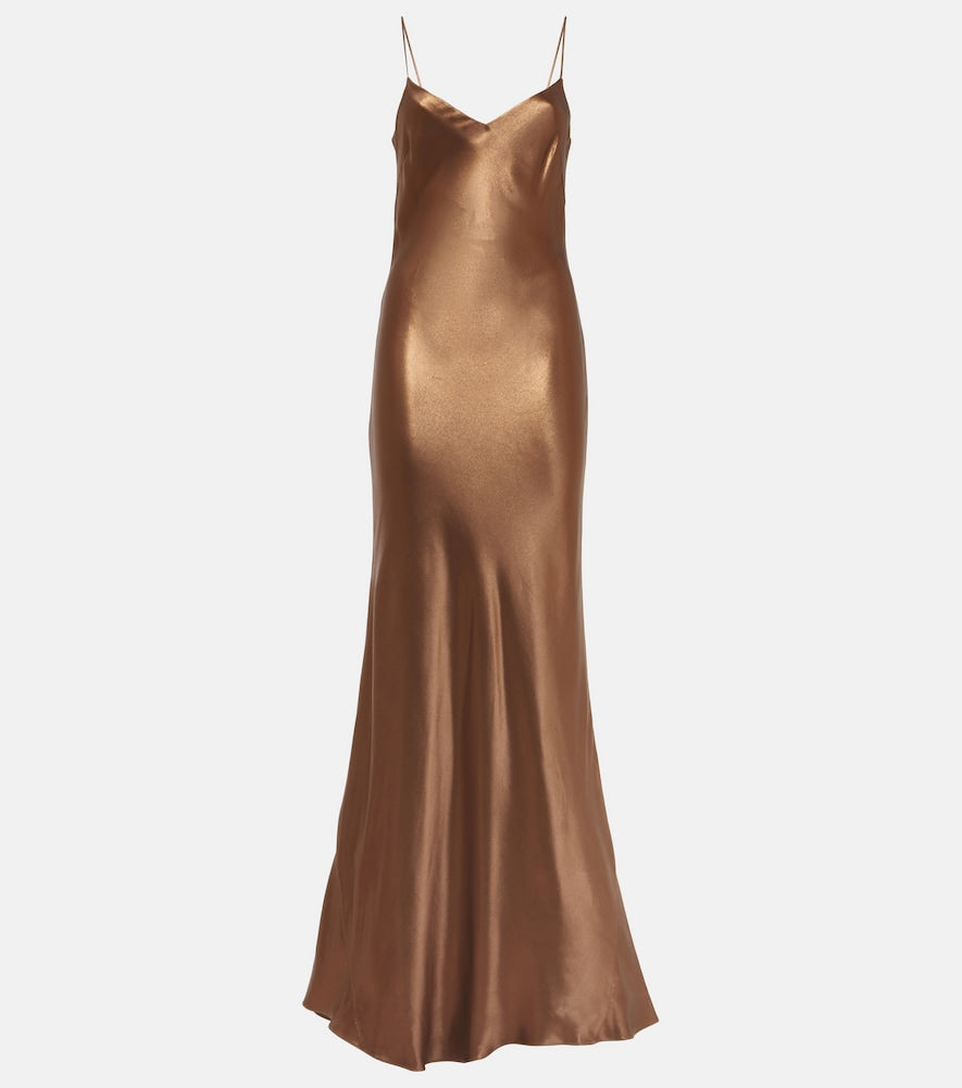 Galvan Provence satin maxi dress. Galvan Provence 缎面长裙