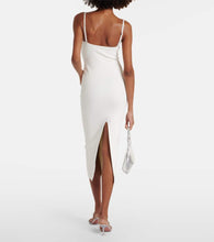 Galvan Sculpted Spiral midi dress