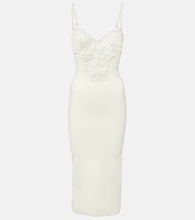 Galvan Sculpted Spiral midi dress