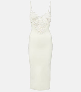 Galvan Sculpted Spiral midi dress