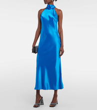 Galvan Siena halterneck midi dress