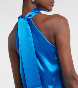 Galvan Siena halterneck midi dress