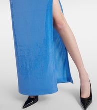 Galvan Stargaze Bandeau sequined maxi dress