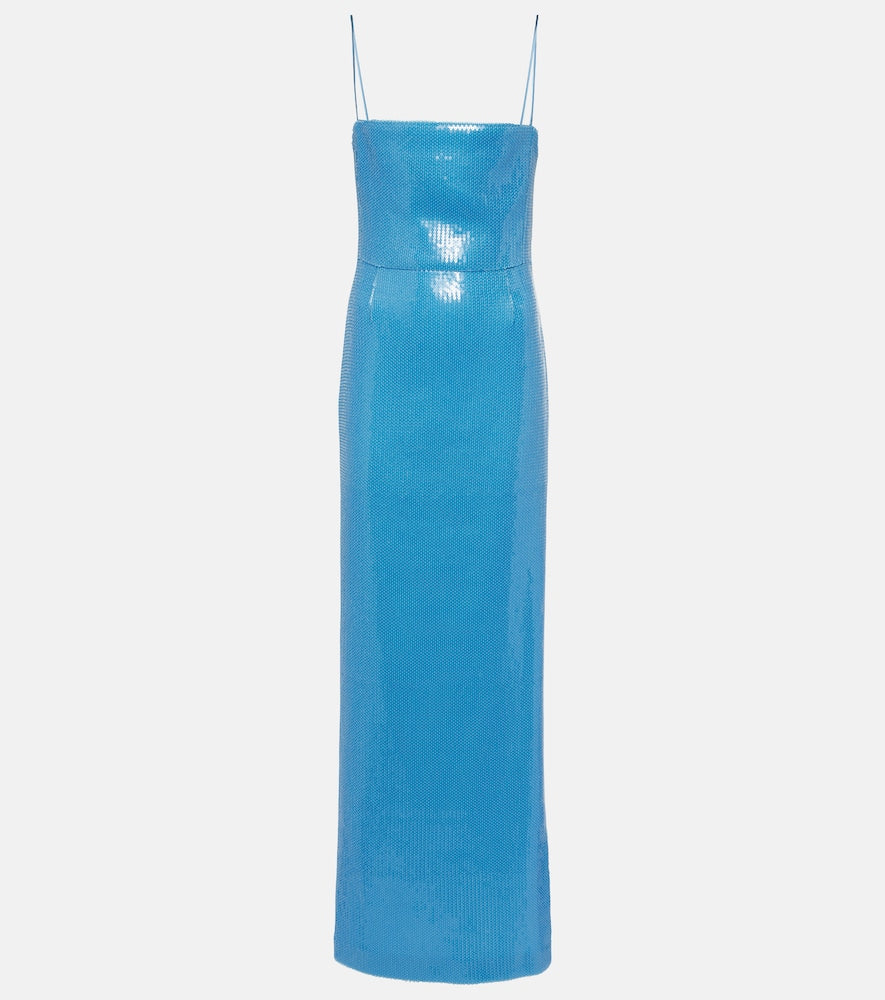 Galvan Stargaze Bandeau sequined maxi dress. Galvan Stargaze Bandeau 亮片长裙