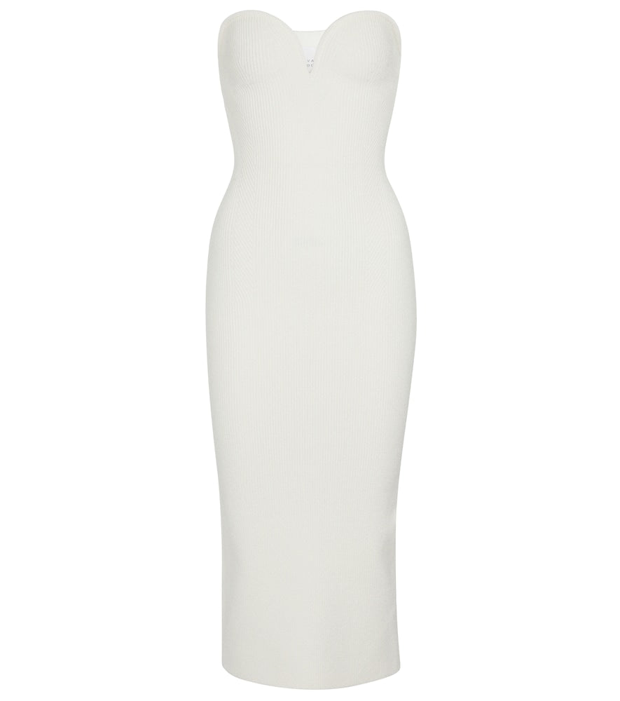 Galvan Thalia strapless midi dress. Galvan Thalia 无肩带中长连衣裙