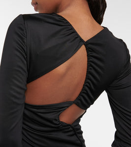 Galvan Vertebrae cutout maxi dress