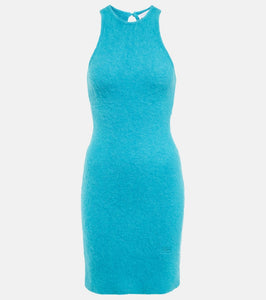 Ganni Alpaca and wool-blend minidress