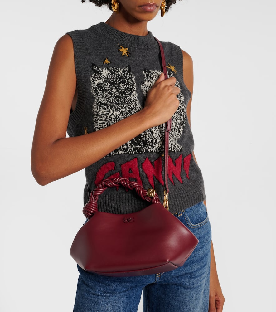 Ganni Bou Small leather shoulder bag