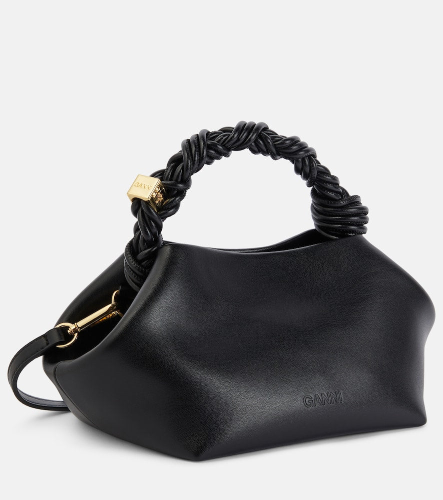 Ganni Bou Small leather tote bag