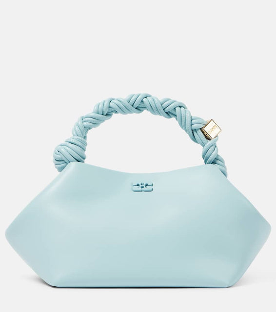 Ganni Bou Small leather shoulder bag. Shop Ganni Top-Handle Bags for women now.