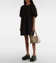 Ganni Bou leopard-print bucket bag