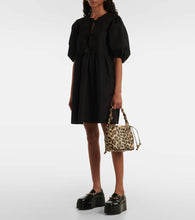 Ganni Bou leopard-print bucket bag