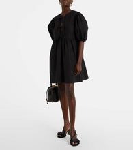 Ganni Bow-detail slingback pumps