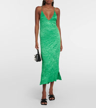 Ganni Bow-embellished satin mules