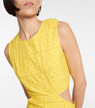 Ganni Broderie anglaise cotton maxi dress