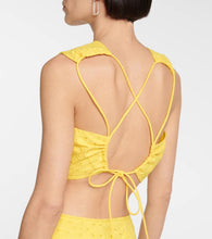 Ganni Broderie anglaise cotton maxi dress