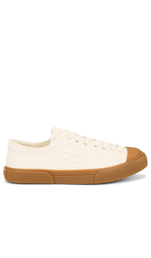 Ganni Classic Low Sneaker in Ivory - Baskets basses classiques Ganni en ivoire - Ganni 象牙色经典低帮运动鞋 - Ganni Classic Low Sneaker in Elfenbein - Ganni 클래식 로우 스니커즈 색상 Ivory - Sneaker bassa classica Ganni in colore avorio