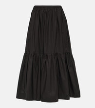Ganni Cotton poplin midi skirt - Ganni 棉质府绸中长裙