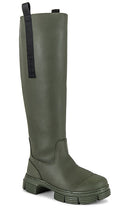 Ganni Country Boot in Olive
