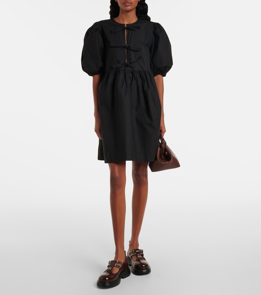 Ganni Croc-effect Mary Jane flats