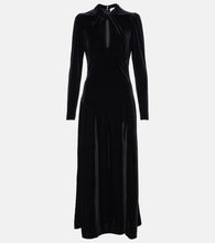Ganni Cutout velvet midi dress. Ganni镂空丝绒中长连衣裙