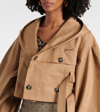 Ganni Double-breasted cotton jacket