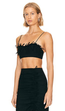 Ganni Drapey Melange Top in Black