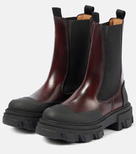 Ganni Faux leather Chelsea boots