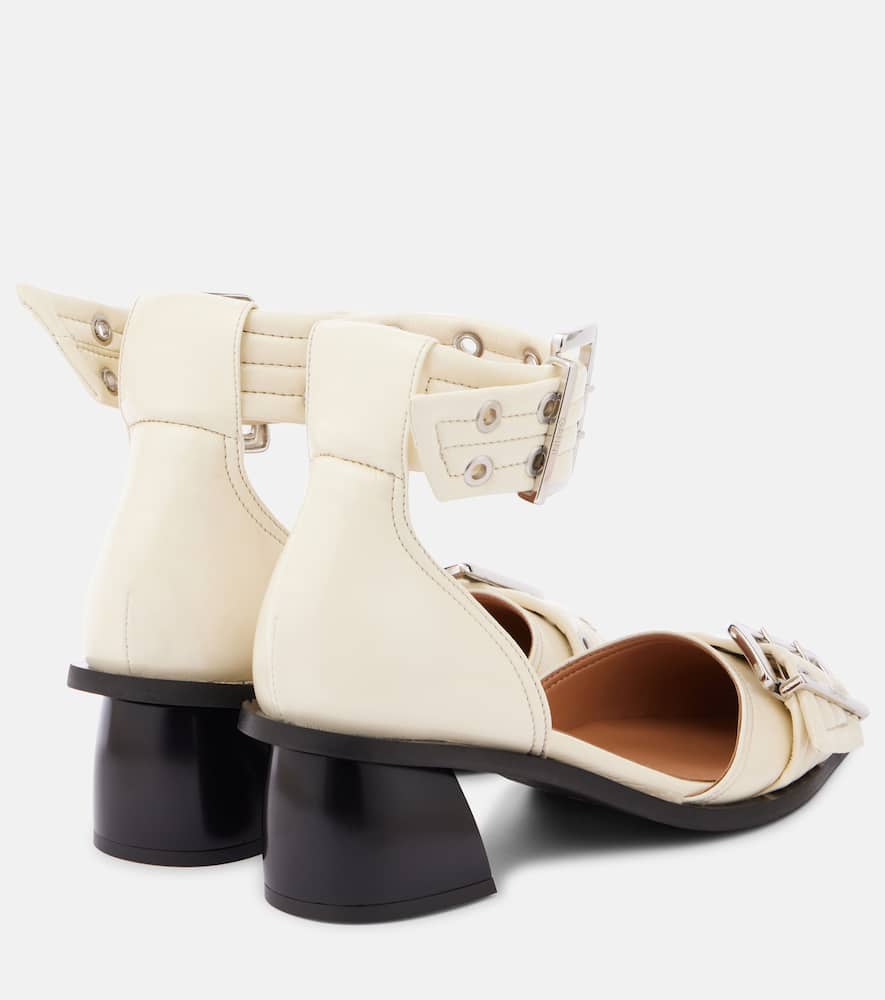 Ganni Faux leather pumps