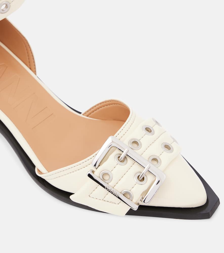 Ganni Faux leather pumps