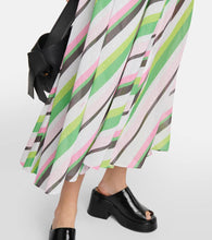 Ganni Halterneck chiffon midi dress
