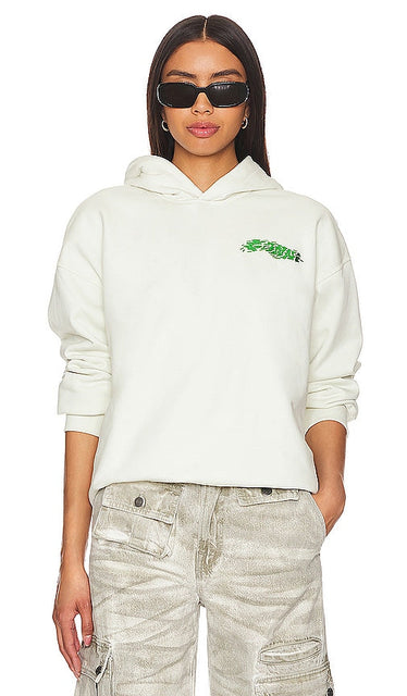 Ganni Isoli Oversized Hoodie in Ivory - Ganni Isoli Sweat à capuche surdimensionné en ivoire - Ganni Isoli 象牙色大廓形连帽衫 - Ganni Isoli Übergroßer Kapuzenpullover in Elfenbein - Ganni Isoli 오버사이즈 후디 - Felpa con cappuccio oversize Ganni Isoli in avorio
