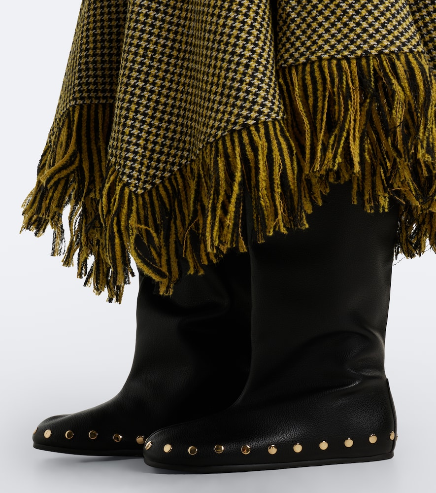 Ganni Jenny studded knee-high boots