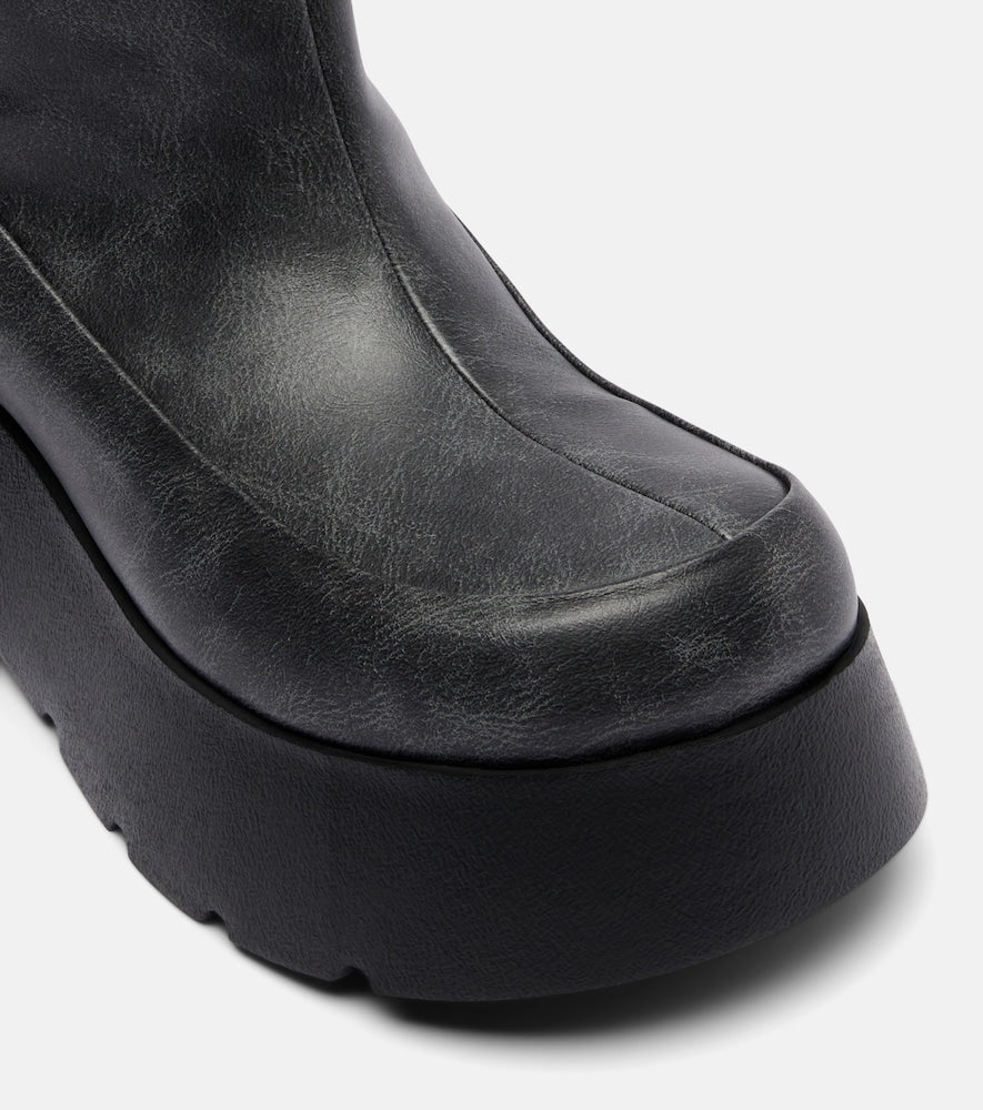Ganni Kat platform knee-high boots