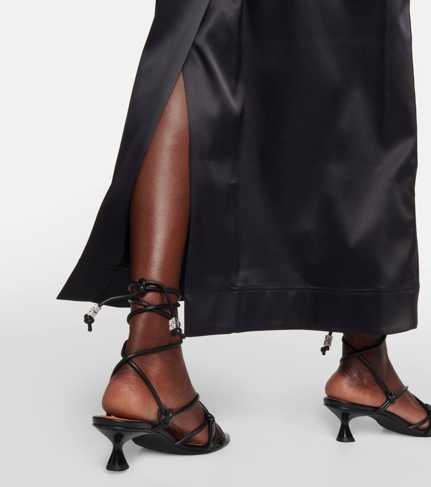 Ganni Knots faux leather sandals