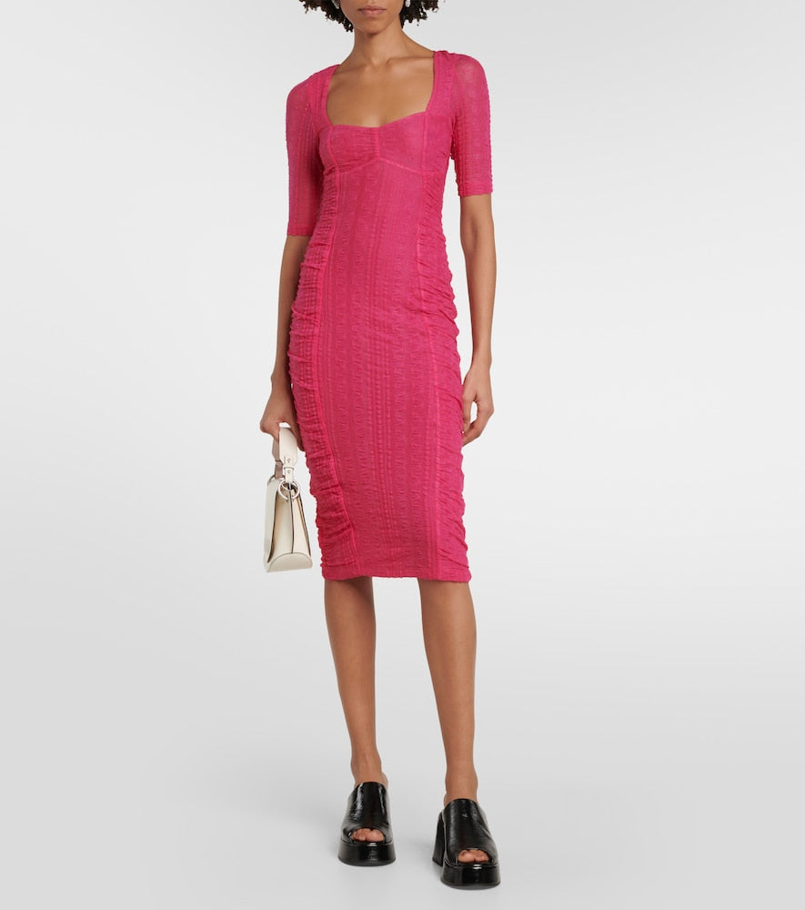 Ganni Lace midi dress