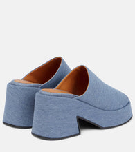 Ganni Platform denim mules