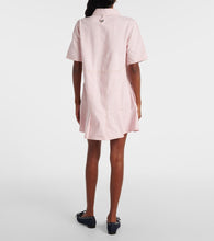 Ganni Pleated denim shirt dress