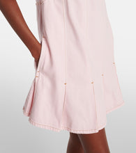 Ganni Pleated denim shirt dress
