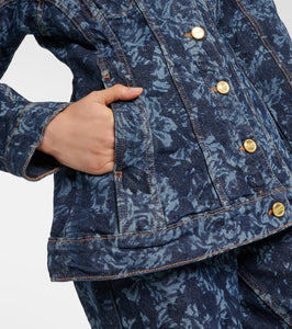 Ganni Printed denim jacket