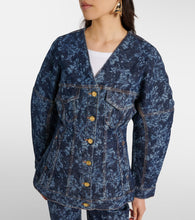 Ganni Printed denim jacket