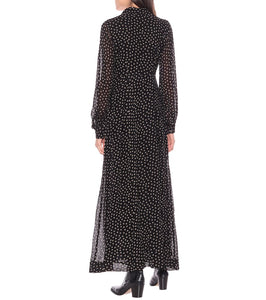 Ganni Printed georgette maxi dress