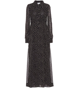 Ganni Printed georgette maxi dress