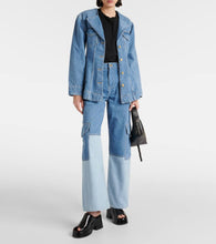 Ganni Single-breasted denim blazer