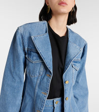 Ganni Single-breasted denim blazer