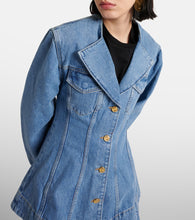 Ganni Single-breasted denim blazer