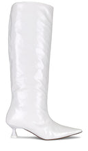 Ganni Soft Slouchy Boot in Ivory - Botte souple souple Ganni en ivoire - Ganni 象牙色柔软休闲靴子 - Ganni Soft Slouchy Boot in Elfenbein - Ganni 소프트 슬러치 부츠 아이보리 색상 - Stivale morbido e morbido Ganni in avorio