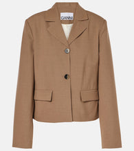 Ganni Twill blazer