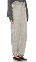 Ganni Washed Satin Pant in Metallic Neutral